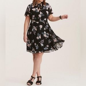 Torrid Floral Chiffon Dress
